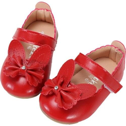 Summer 2020 New Single Shoes Girl Baby Walking Sneakers 1-6 Years Old Soft Bottom Breathable Princess Shoes Leather Shoes D435