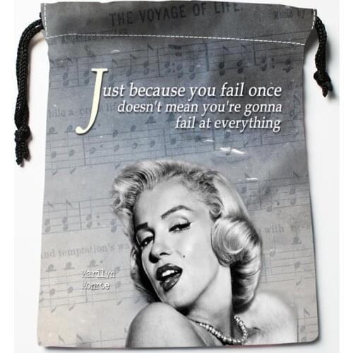 Best Inspirational quotations Drawstring Bags Custom Storage Printed Receive Bag Compression Type Bags Size 18X22cm Storage Bags