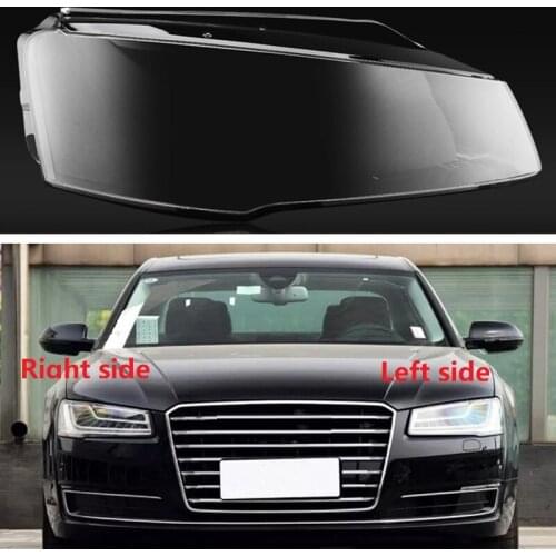 For Audi A8 D4 2014-2017 High-quality front head lampshade High translucent lamp housing Replacement lampshade Car Accessories