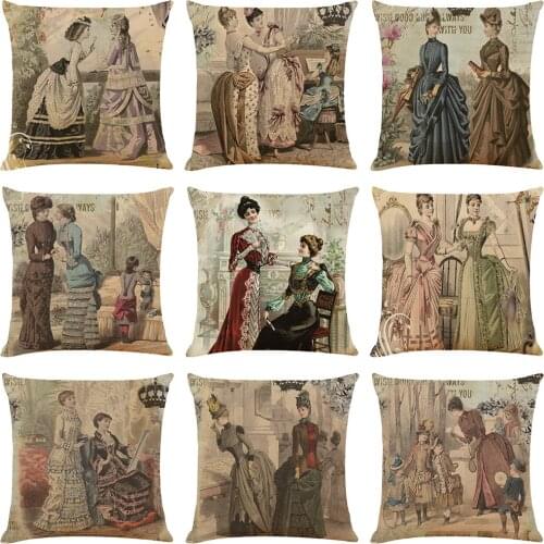 New Style Retro British Style 45x45cm Pillowcase Home Sofa Pillow Cushion Cover Pillows Decor Home Pillow Case