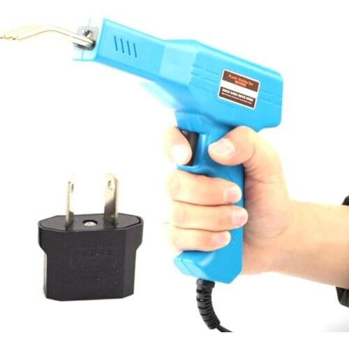 Plastic Welder Kit with 200 Pcs Hot Staples for bumper Head Lights Plastic Wing Repair 50w Portable Tool Box