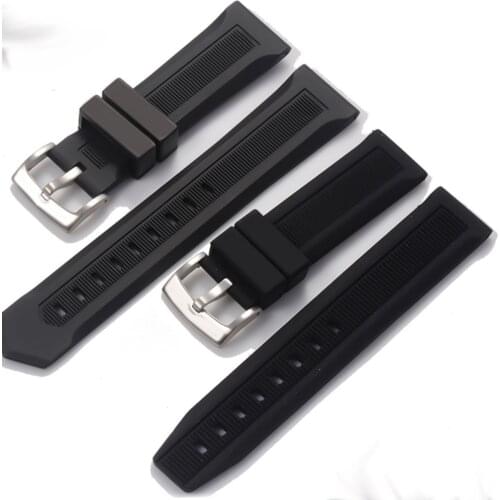 Luxury Men Black Nature Watchband 20mm 22mm Silicone Rubber Watches Band Belt For TAG Strap CARRER for Heuer buckle DRIVE TIMER