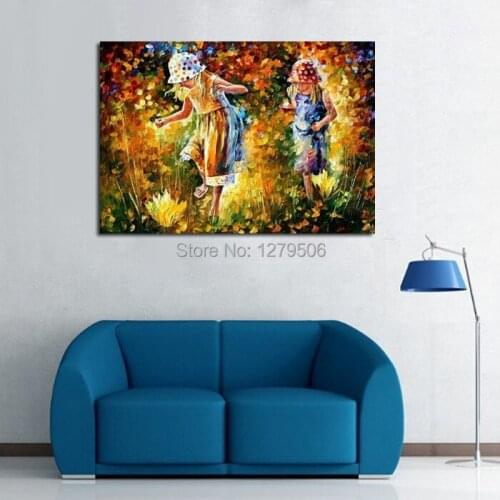 Top Aritist pure Handpainted Abstract figure Knife Oil Painting Canvas Painting wall art picture For living room Home Decor