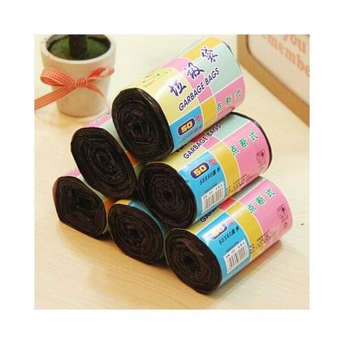 Thickened garbage bags household disposable wholesale color kitchen toilet black plastic bags