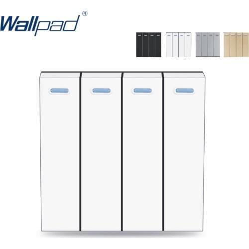 Wallpad 4 Gang 1 Wall Button Switch Rocker Switch Function Key For Module only 52*52mm