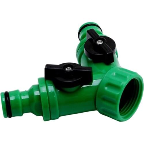 1 Pcs Y Connector Resealable Tape Quick Coupling Drip Irrigation System Adapter 3-Way Valve Garden Irrigation