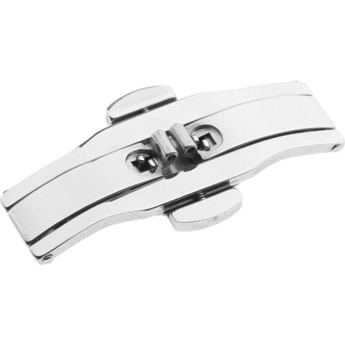 Stainless Steel Butterfly Deployment Clasps Buckle ForWristwatch Band 21x4mm