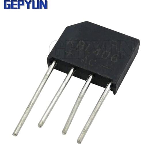 10PCS KBL608 KBL ZIP 608 bridge pile 6A 800V flat bridge rectifier Gepyun