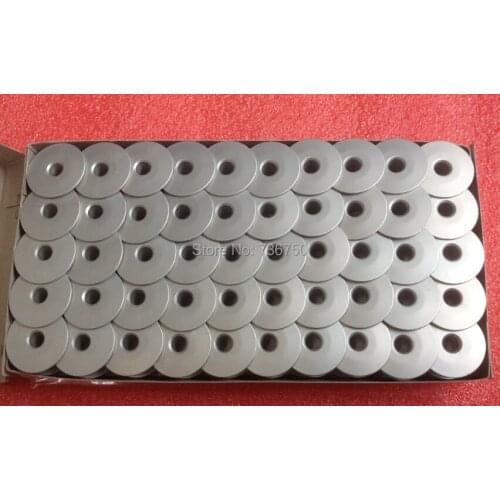 100 pcs pack Aluminium jumbo embroidery bobbin for Tajima Brother and Chinese embroidery machines / spare parts Yiwu Prague LTD