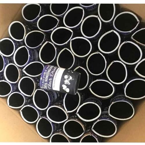150pcs Custom Logo Stubby Holder Neoprene Beer Bottle Cooler For Bar Thermos Insulated Bag Waterproof Ice Packs Beer Can Cover