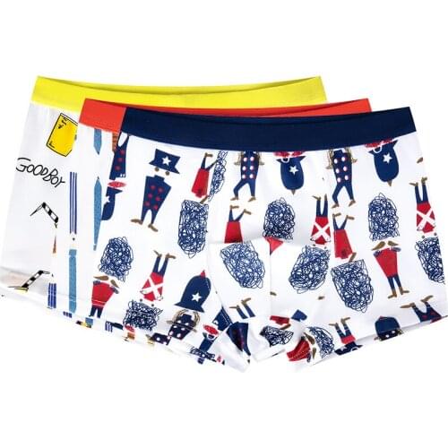 2 pieces / how many years childrens underwear colorful boys shorts underwear soft organic cotton male baby striped childrens u