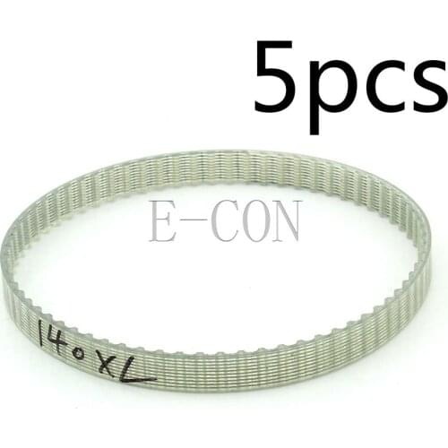 5pcs 140XL Timing Belt L039 70Teeth Width 0.39inch(10mm) with White Prusa Mendel Cords PU XL Positive Drive Pulley for Motor