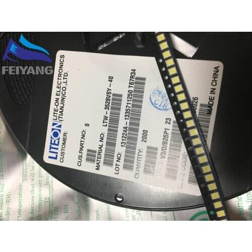 500PCS LITEON LED Backlight 1.5W 3V 3528 2835 1210 Cool white LED LCD TV Backlight TV Application LTW-3528VSY-40