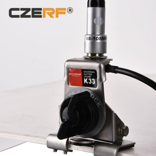 CZERF K33 Car Clip antenna Frequency Rnage 88-108MHz 2.15 dBi Gain BNC Connector for 7w,25w wireless fm transmitter