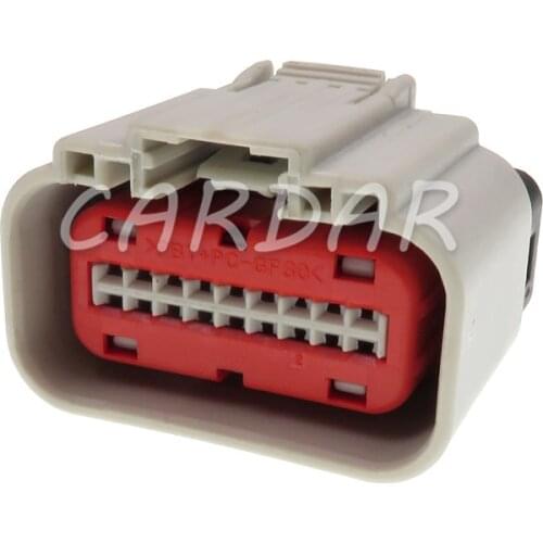 1 Set 18 Pin 1488533-6 Auto Air Flow Meter Plug Car Radar Cable Connector Gray Wire Socket With Terminals