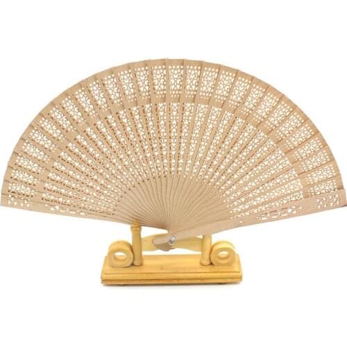 Free shipping,Wholesale 600pcs/lot Elegant Folding Wooden Hand Fan Wedding Party Favors Best Gift 20cm SN355