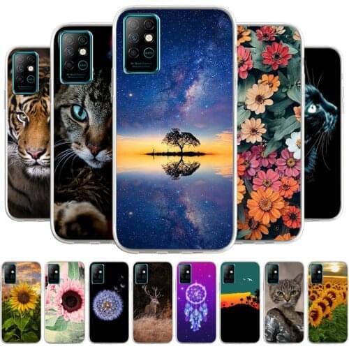 Case For Infinix Note 8 Cartoon Phone bags Cover Soft TPU Coque Capa Animal Painted Phone Fundas Bumper