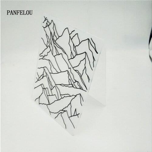 HOT plastic mountain craft card making paper card album wedding decoration clip Embossing folders