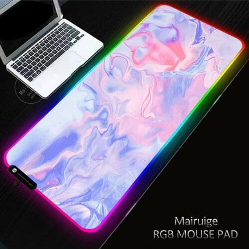 Creative pattern LED Light Gaming XXL Mouse Pad RGB Large Keyboard Cover Non-Slip Rubber Base Computer Desk Mat PC Game MousePad