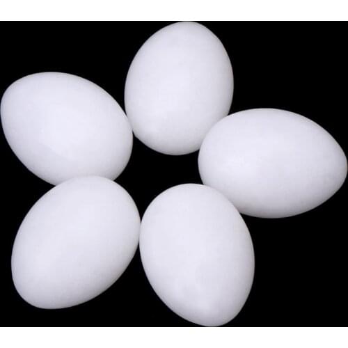 5pcs/lot Simulation For Hatch Breeding Supplies Pigeon False Eggs Filled Plastic