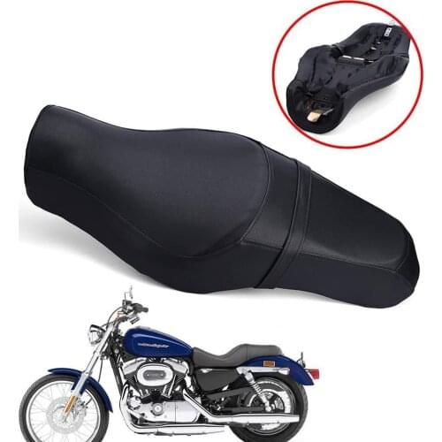 Front Rear Seat Rider Passenger Leather Cushion For Harley Davidson Forty-Eight 2010-2016 Seventy-Two Sportster 1200