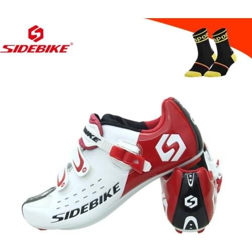 SIDEBIKE Road bike shoes men women athletic racing bicycle sneakers self-locking breathable riding cycling shoes Wear-resistant