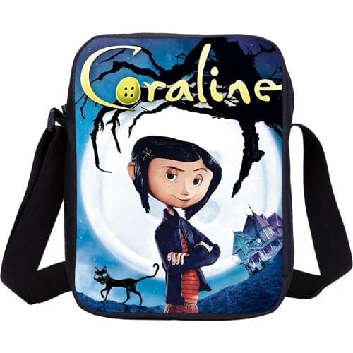 Coraline Small Kids Meseenger Bag Cartoon Crossbody Bags Cartoon Sling Stachel Bags Print Small Shoulder Bag For Children