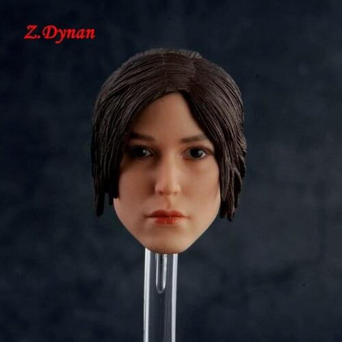 1/6 Tomb Raider Lara Croft Female Head Sculpt Model for 12'' Action Figure
