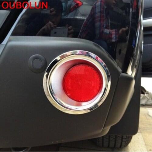 OUBOLUN 2Pcs For Nissan X-TRAIL T31 Rear Fog Lights Cover Trim Tail Lamp Decoration X TRAIL 2008 to 2013 ABS Chrome Frame