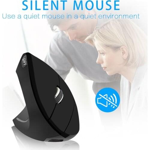 NEW Wireless Mouse Ergonomic Optical 2.4G 1600DPI Colorful Light Wrist Healing Vertical Mice Gaming Mouse Gamer