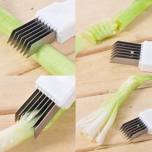 Vegetable Fruit Onion Cutter Slicer Peeler Chopper Shredder Kitchen Gadget Tool Scallion knife Shred Tools 301-0409