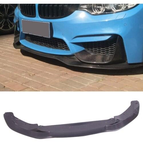 P-M Style Carbon fiber Carbon fiber Front Lip Spoiler Fit For BMW F80 M3 F82 M4