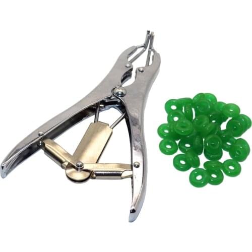 Piglets Sheep Tail Docking Pliers and Tail Docking Rubber Rings Castration Expansion Clamp Expansion Ring Bloodless Tails Device