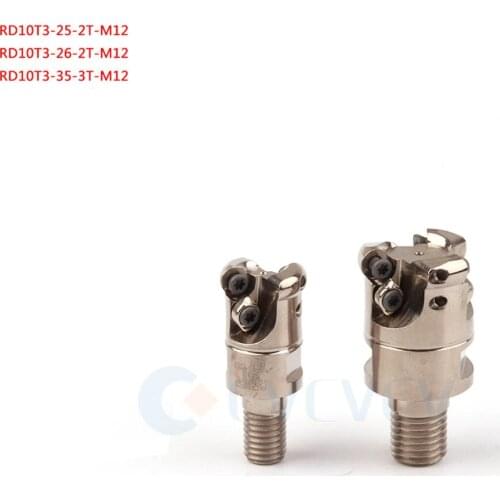 RD10T3-25-2T-M12 RD 3T Many Blade CNC Lathe Cutting Milling Cutter Head Thread Interchangeable Adaptation RDKW10T3 Carbide Blade