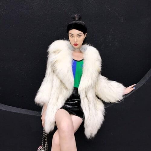 Fur Real Winter Raccoon Korean Fashion Coat for Women Clothes 2020 Manteau Femme 002 YY922