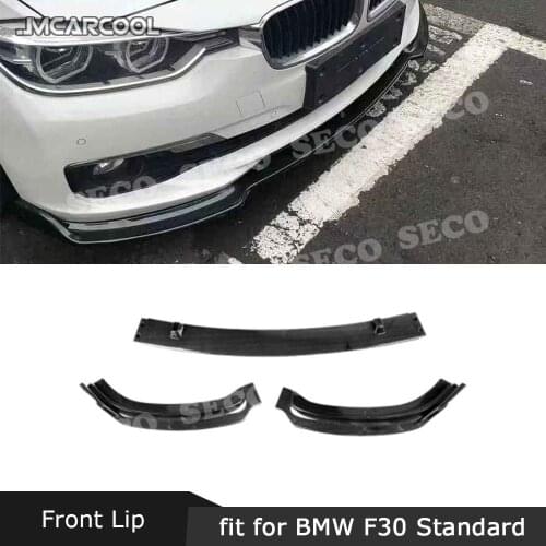 For BMW F30 F35 Standard Bumper 2012-2018 Front Lip Spoiler ABS Head Bumper Chin Shovel 3 PCS/Set Car Styling