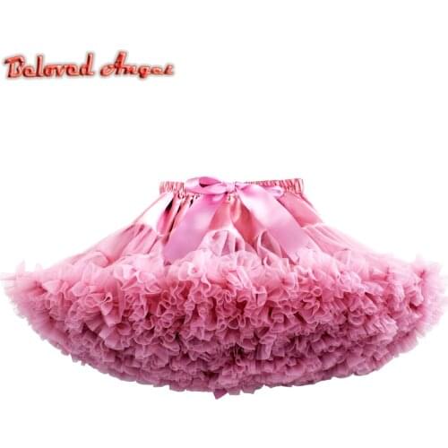 2019 New Baby Girls Kids Tutu Skirt Kids Dance Pettiskirt Party Ballet Fluffy Layer Princess Birthday Party Skirt Kids Ball Gown
