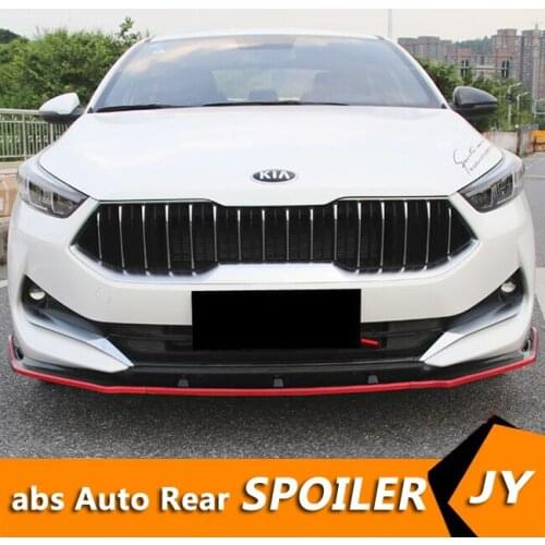 For Kia Forte Body kit spoiler 2019-2020 For Kia Forte K3 ABS Rear lip rear spoiler front Bumper Diffuser Bumpers Protector