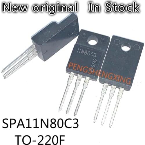 10PCS/LOT SPA11N80C3 TO-220F 11N80C3 TO220F SPA11N80 11N80 800A 11A New original spot hot sale