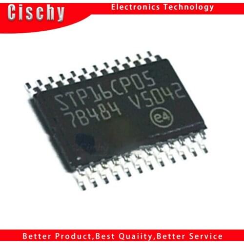 10pcs/lot STP16CP05XTTR TSSOP24 STP16CP05 Low voltage 16-bit constant current LED sink driver In Stock