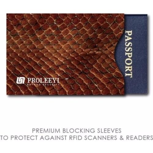 2 Pcs Anti Scan RFID Blocking Sleeves Passport Protection Aluminum Wallet Card Holder Case Secure Contactless Debit IC ID Card