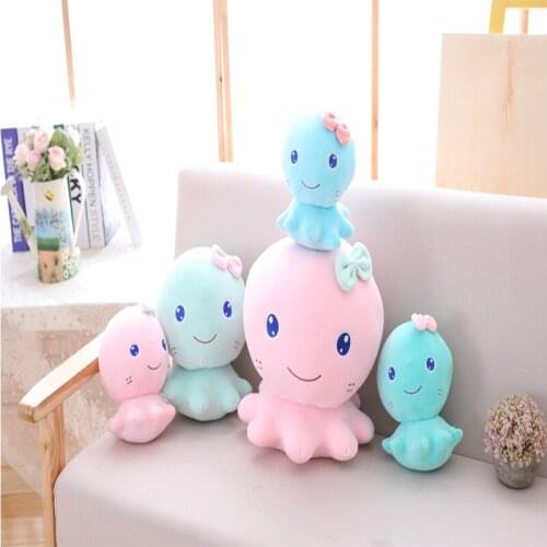 30/35cm Octopus Wholesale Cartoon Cute Cloud Toy Doll Pillow Sofa Cushion Home Decor Baby Sleeping Toys Gifts Home Decor