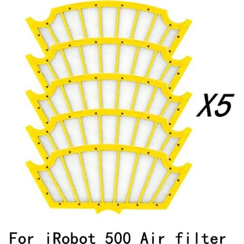 5pcs Hepa filter Accessroies Part for iRobot Roomba 500 series 527 528 529 530 535 560 562 570 572 580 590 Robot Vacuum kits