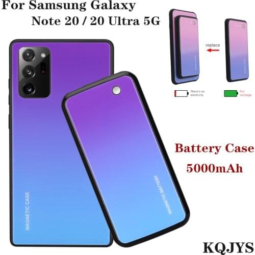 Wireless Magnetic Power Bank Charging Cover For Samsung Galaxy Note 20 Ultra 5G Battery Case Battery Charger Case For Note 20 5G