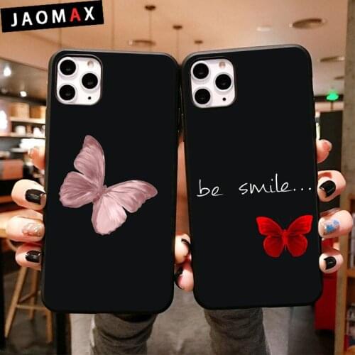 Cute Butterfly Pattern Phone Case For iphone 12 XR X XS Max 6 6S 7 8 Plus 11 11Pro Max SE2020 Soft TPU Cases Cover