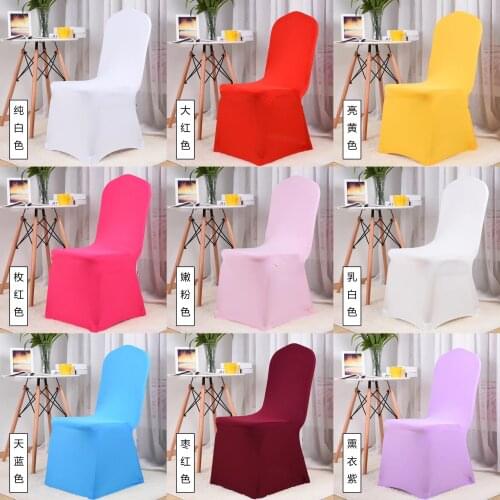 10/20/50/100X Chair Cover Cloth Wedding White Chair Covers Reataurant Banquet Hotel Dining Party Lycra Polyester Spandex Outdoor