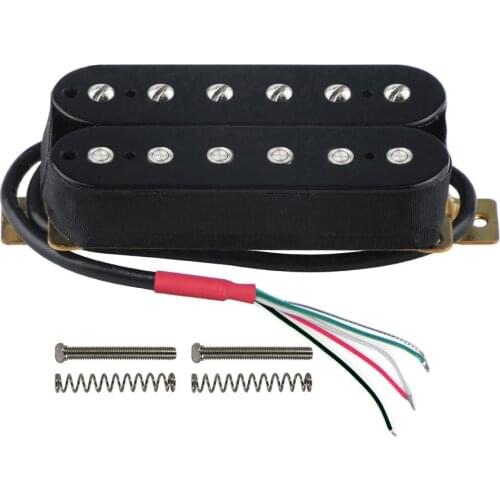 FLEOR Guitar Humbucker Pickup Neck Pickup Black 4-Wire Electric Guitar Parts