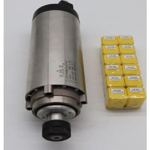 CNC milling spindle ER20 2.2KW air cooling spindle + 12 pieces ER20 collet