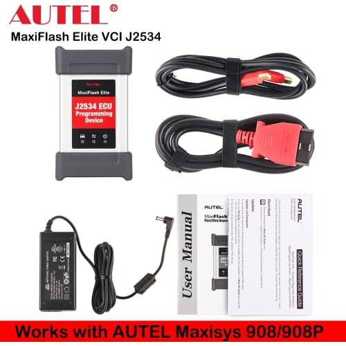 Autel MaxiFlash Elite J2534 ECU Programming Tool Work for Maxisys Elite MS908P/MK908