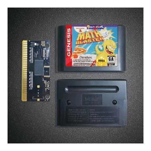 Math Blaster Episode 1 - 16 Bit MD Game Card for Sega Megadrive Genesis Video Game Console Cartridge